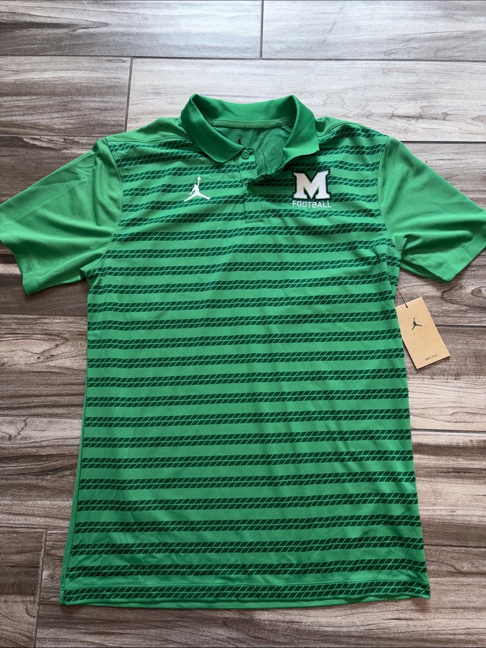 Nike/Jordan Marshall Football Striped Football Polo
